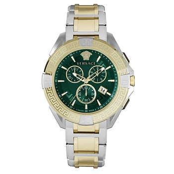 versace chrono sporty green dial men's watch|Hellenyium Chrono Watch Silver,Green .